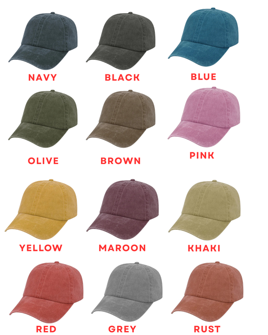 Adult Custom Hand Embroidered Cap