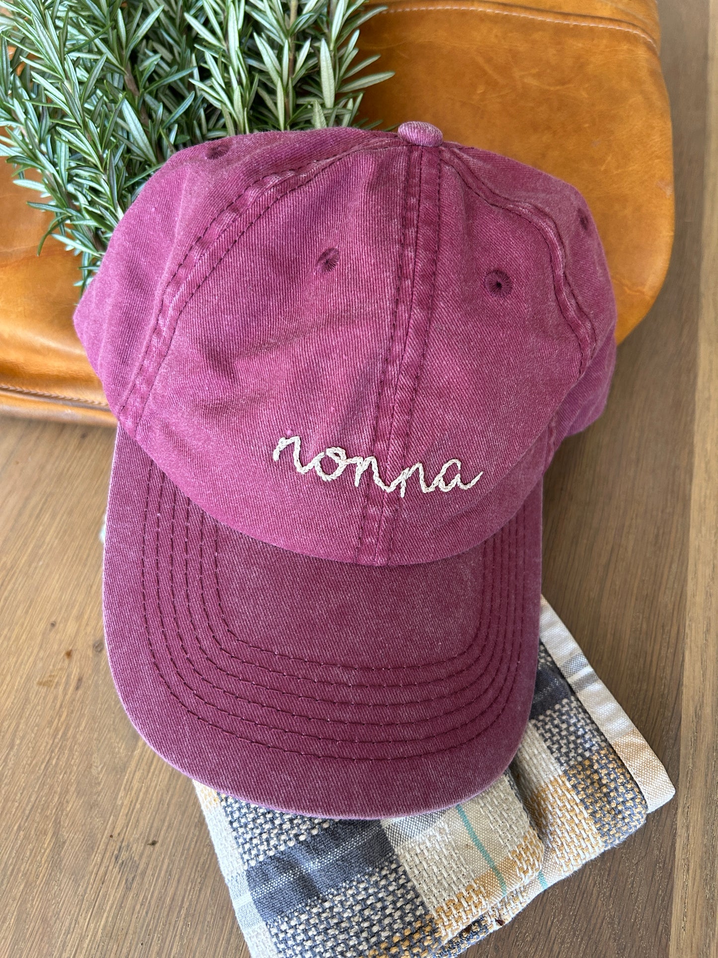 Adult Custom Hand Embroidered Cap